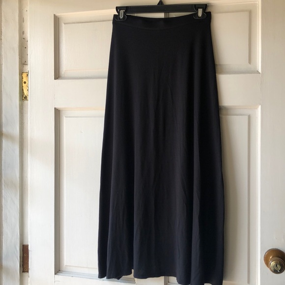 Mono B Black High and Low Maxi Skirt - Picture 2 of 5